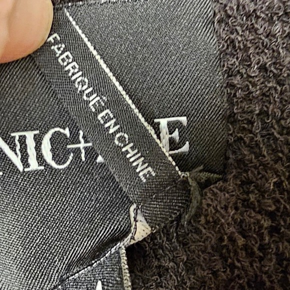 NIC+ZOE Black Textured Open Front Cardigan Sweater Jacket Size M NWT Retail $178 - Picture 11 of 13